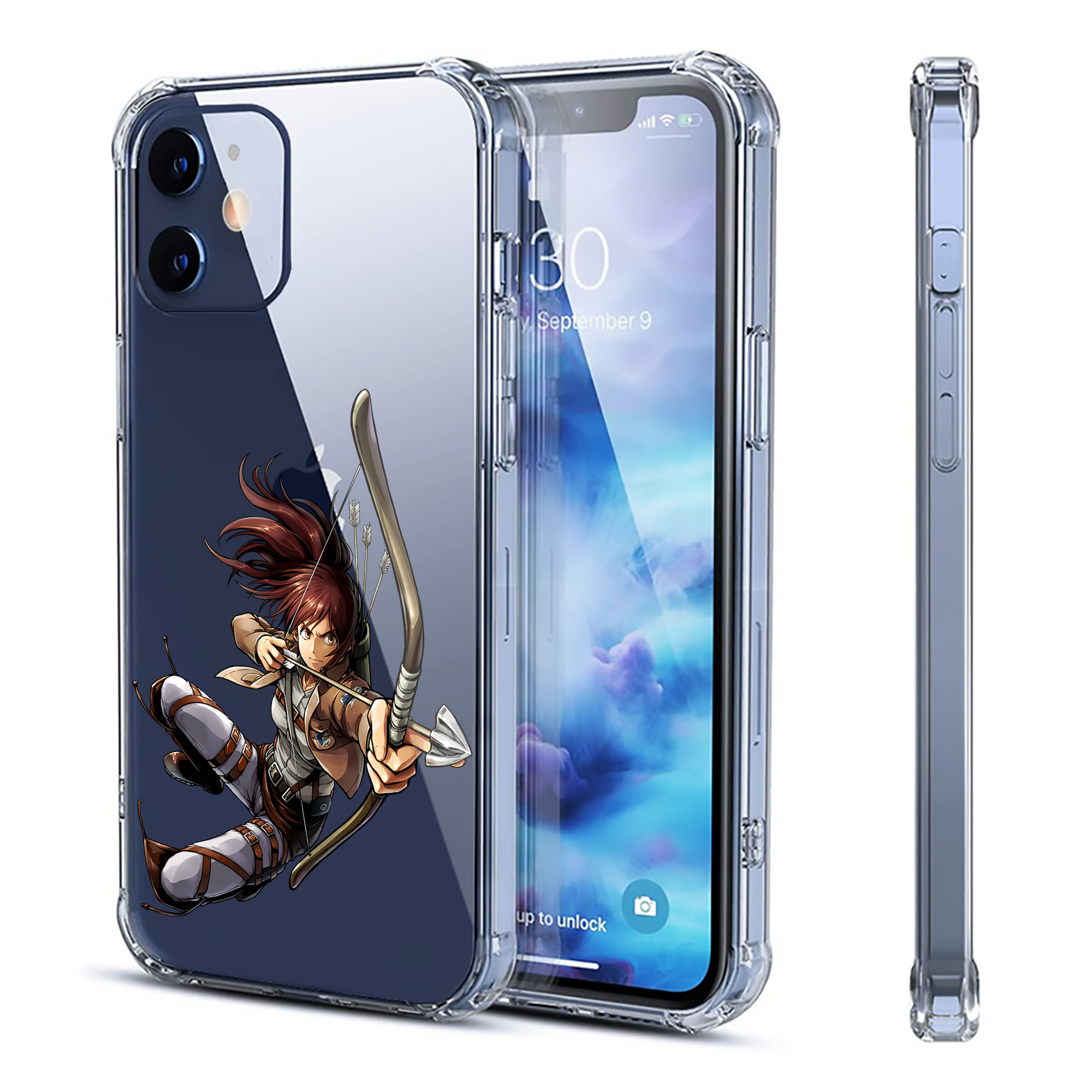 （画像用） 進撃の巨人 サシャ·ブラウス Attack on Titan Sasha Blaus 【iPhone 12シリーズ対応】透明スマホケース（クリアソフトケース）